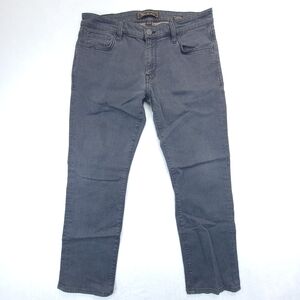 34 Heritage Courage Mid Rise Jeans Mens 35x30 (34x28) Gray Stretch Straight